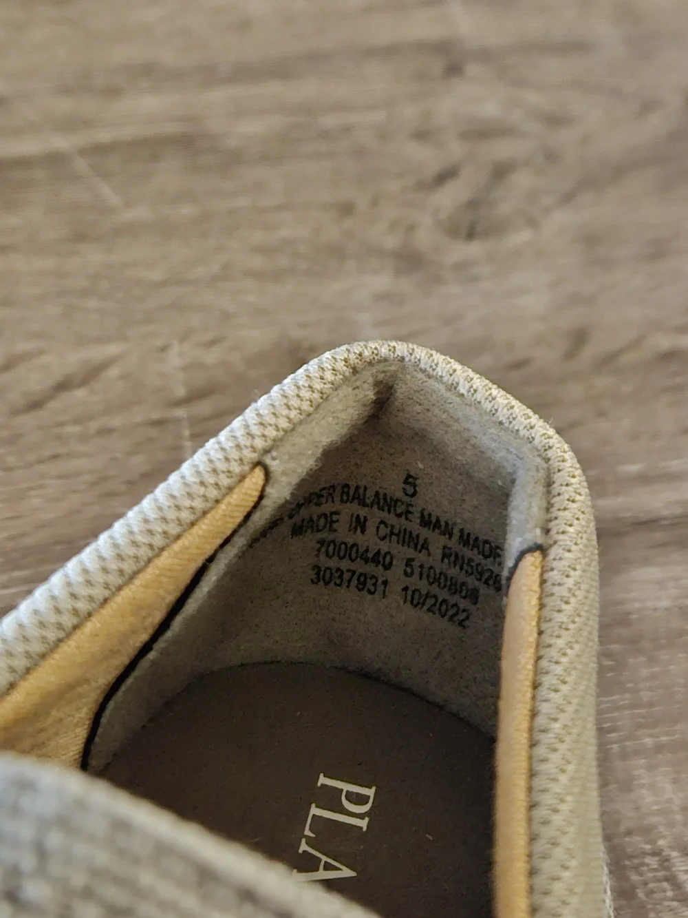 Children's Place Kid's Beige Canvas Slip-On Breathable Flats Size 5